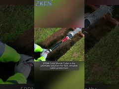 ケーブルODの高い収縮の比率のための大きいケーブルOD EPDMの冷たい収縮の管14-33mm