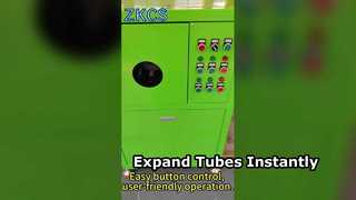 Máquina de expansión de alambre en acción: expansión de tubos retráctiles en frío de diámetro pequeño